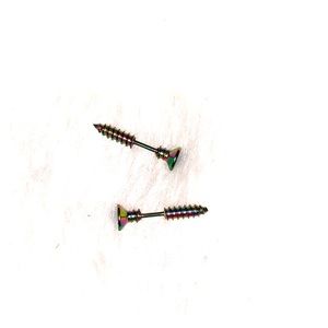 Screw in nails earrings